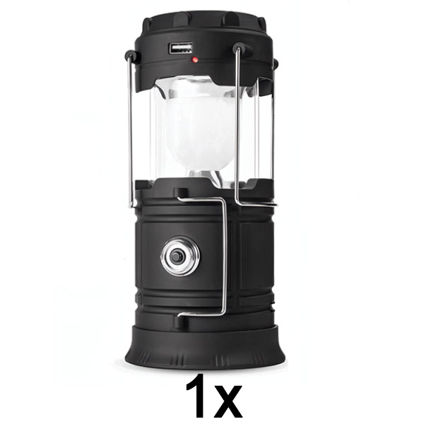 1x Solární nabíjecí kempingová lucerna + svítilna | CAMPGLO