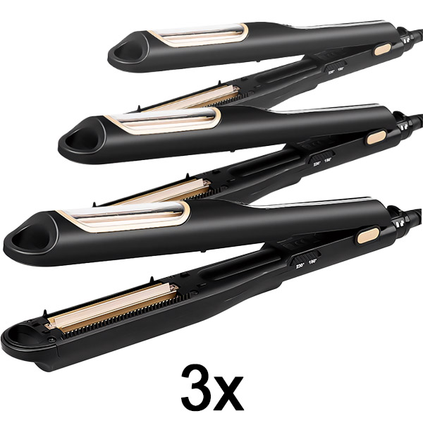3x Automatická krepovací žehlička na vlasy CRIMMASTER