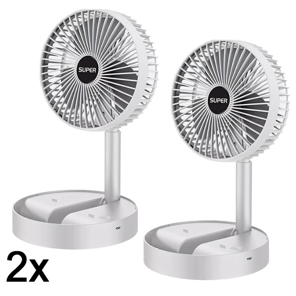 2x Stolní elektrický ventilátor USB | FOLDICOOL