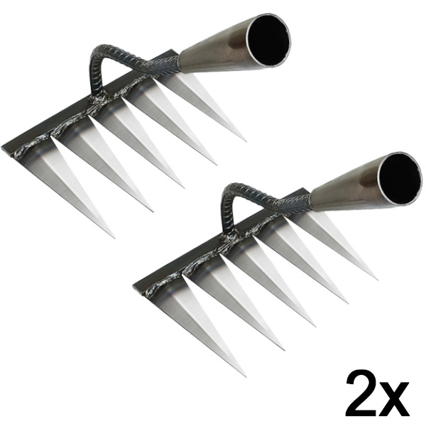 2x Multifunkční zahradní nástroj pro údržbu půdy | PRONGSPRO