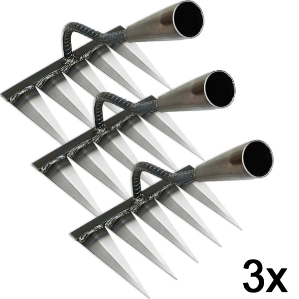 3x Multifunkční zahradní nástroj pro údržbu půdy | PRONGSPRO