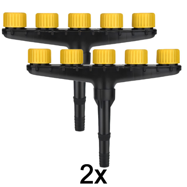 2x Vícehlavý hadicový zavlažovač | SPRAYMASTER