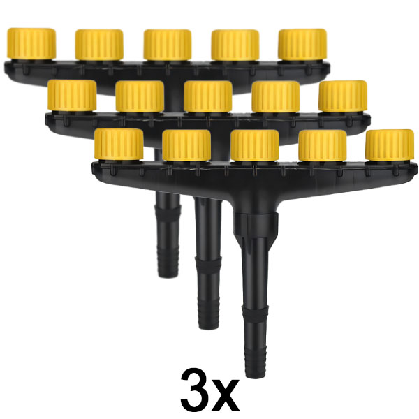 3x Vícehlavý hadicový zavlažovač | SPRAYMASTER