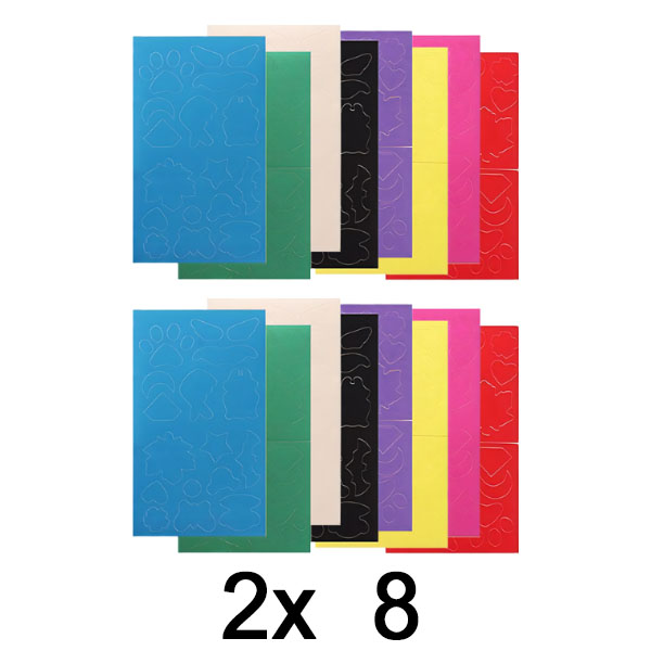 2x Samolepicí látkové opravné záplaty (8x více barev) | ZAKRPKA