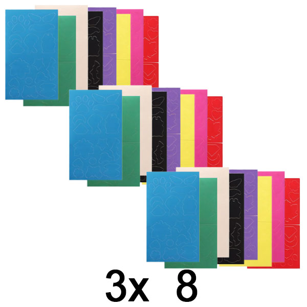3x Samolepicí látkové opravné záplaty (8x více barev) | ZAKRPKA