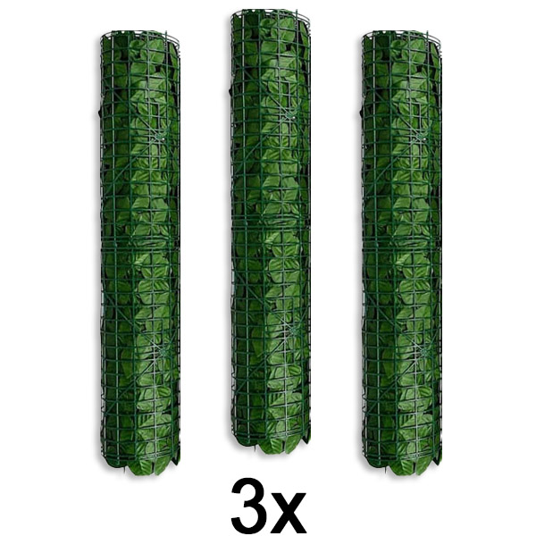 3x Panel pro ochranu soukromí s umělými listy | LEAFPANEL