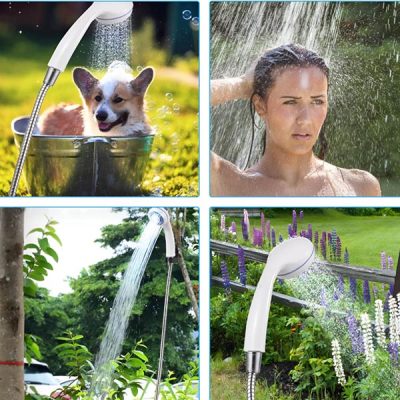 Přenosná sprchová pumpa - nabíjení přes USB, 4-5 L/min, 1,5m hadice | HYDROPORT