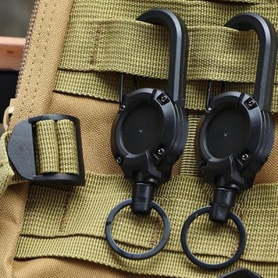 Zatahovací klíčenka s ocelovým lankem (2 ks) | TACTKEY